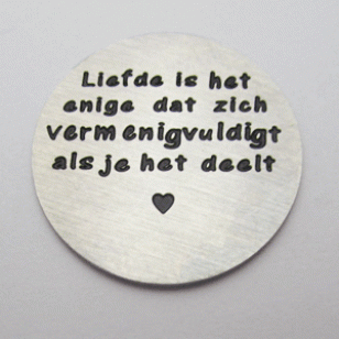 Locket Disc-liefde is het enige -rvs